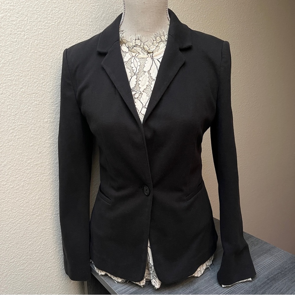 Express Black Single-Button Blazer